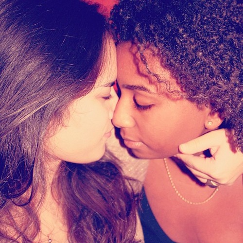 Interracial Lesbian Encounter